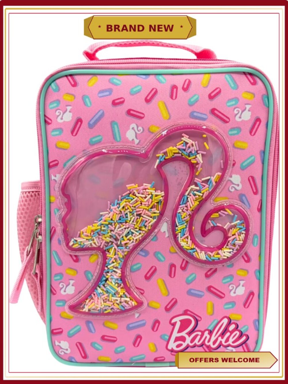 Barbie Insulated Lunch Bag Reusable Tote with Padded Handle